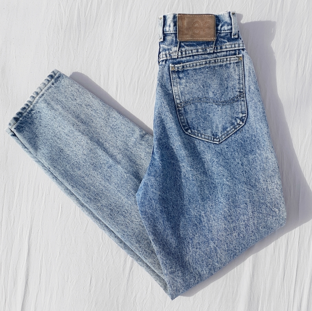 •Lee• Vintage Acid Wash Denim Jeans